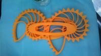 China PLA filament modeling 3D printer, 50*50*60cm rapid prototype 3D printer factory