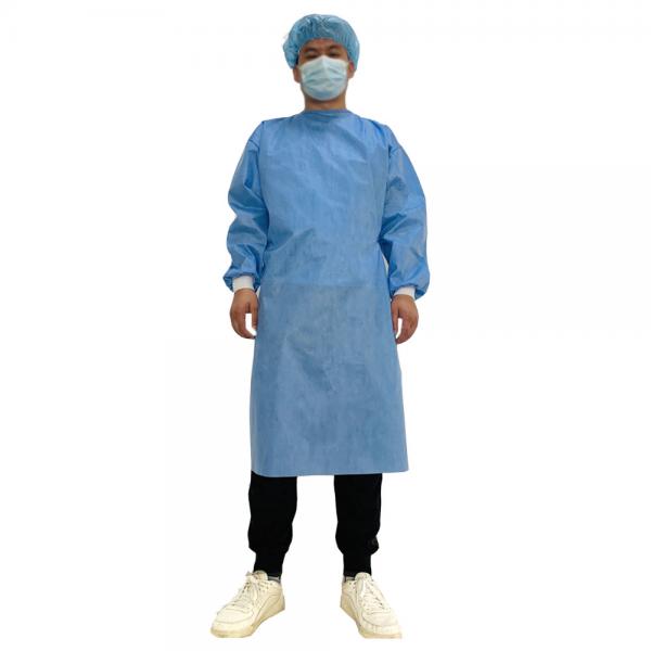 Quality XL XXL XXXL Medical Isolation Gowns Non Woven SMS Patient Operation Gown For Doctors for sale