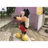 China Cartoon Life Size Fiberglass Statues Lovely Park Decoration Mickey Mouse Statues factory