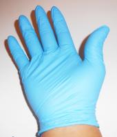 China Blue Dispsoable Examination Nitrile Glove Powder Free 12 Inch For Medical Use factory
