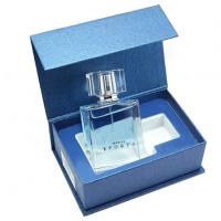 China Custom Luxury Blue Cologne Perfume Bottle Gift Boxes With Insert factory