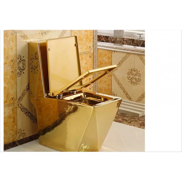 Quality Integrated Sanitary Ware Toilet Square Ring Diamond Studded Toilet Wall Row for sale
