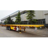 China TITAN VEHICLE 3 axles flatbed semi trailer with 40ft shipping container price to  Bangladesh factory
