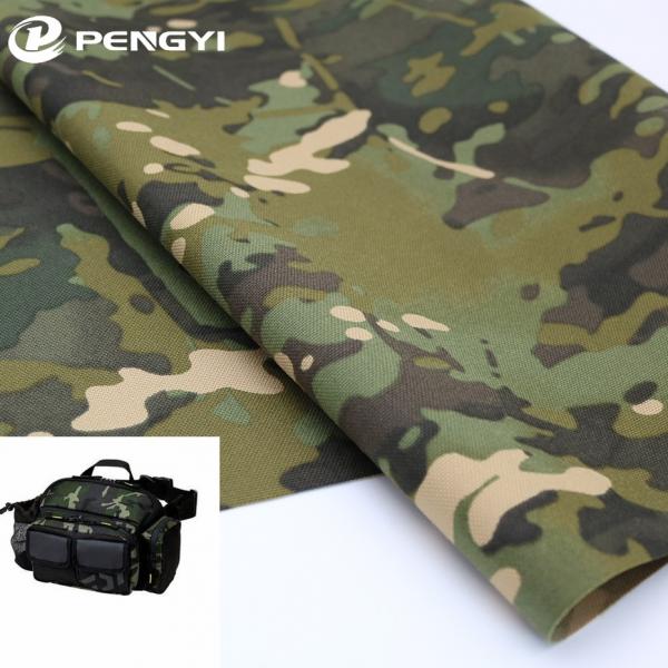 Quality Waterproof Camouflage Fabric 1000D Nylon Printed With PU Coated for sale