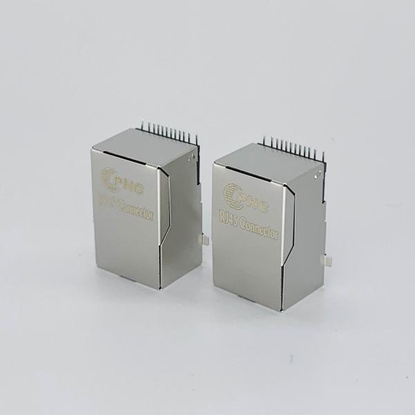 Quality 2.5 Gigabit Magnetic SMT 1X1 RJ45 Magjack Ethernet Connector for sale