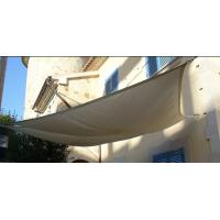 China Decorative Sunshine Outdoor Shade Sail Fabric For Garden , Beige Color factory