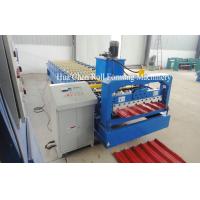 Quality 1220mm Raw Material Color Steel Plate Roofing Roll Forming Machine for sale