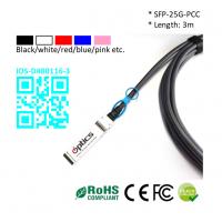 China SFP28-25G-DAC3M, 25G SFP28 to SFP28 DAC(Direct Attach Cable) Cables (Passive) 3M 25G SFP28 DAC factory