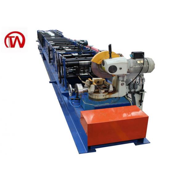 Quality PPGI / AL Downpipe Roll Forming Machine Fly Saw Cutting Gutter Rolling Machine for sale
