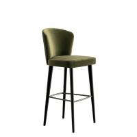 China ISO14001 Fabric Covered Dining Chairs Rustproof High Stools For Kitchen Island factory