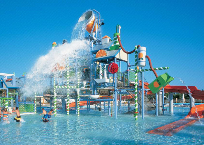 gaint fiberglasswater park equipment house aqua pa