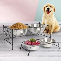 China Dogs Stainless Steel Iron 1000ml Metal Pet Bowls factory