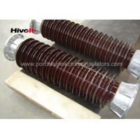 Quality Brown Color Station Post Insulators For 110kV Substations Metric Pitch for sale