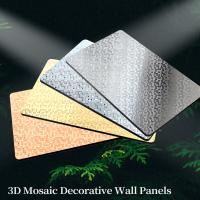 China High Quality New Product Golden Metal Mosaic Bamboo Charcoal Co-Extruded Wood Veneer Panel factory