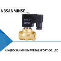 Quality P4 Mini Brass / SS 316 Electric Solenoid Water Valve Pilot Operated Action for sale