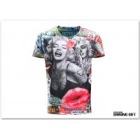 China Super Star Marilyn Monroe 3D Printing Shirt Colorful Pattern Tightly Fit Spandex Apparel factory