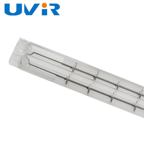 Quality White Quartz Twin Tube Infrared Lamps With 500mm Heat Efficiency for sale