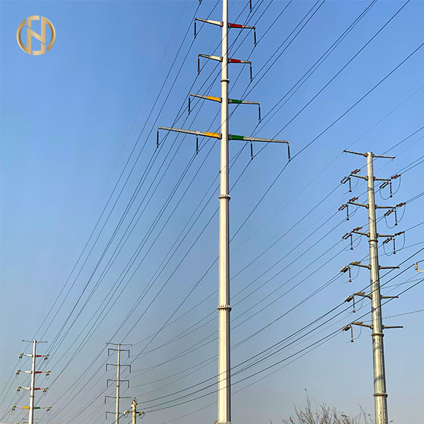 Quality High Durability Metal Power Pole Utility Power Pole Customized Color for sale