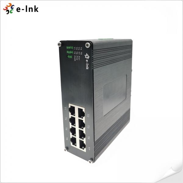 Quality 8 Port Industrial Unmanaged Din Network Switch 10/100BASE-T for sale