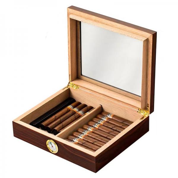 Quality Piano Paint Cigar Packaging Box Luxury Wood Cigar Gift Box for sale