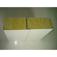 Quality Yellow 100mm Rockwool Insulation Board Fire Resistant For Steel Sandwich Panel for sale