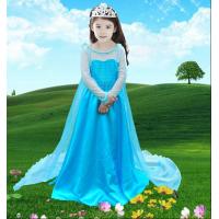 china Girl Anna & Elsa Dress High-Grade Sequined Mesh Princess Girl Dresses For Party Performance Costume Snow Queen cosplay