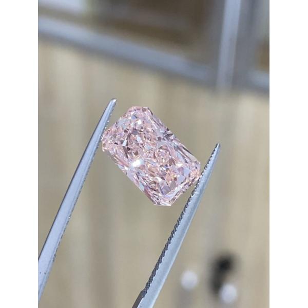 Quality Radiant Fancy Intense Pink VS1 Lab Grown Baby Pink Diamonds Loose Synthetic Diamonds for sale