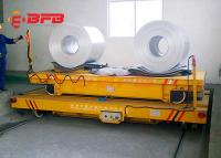 China Intelligent Charger Battery Operated Steel Coil Transfer Car Moving On Rail Road 50 Metric Ton Capacity factory