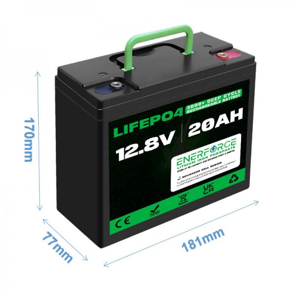 Quality Rechargeable 12V 20Ah LiFePO4 Battery With BMS For Electric Two Wheelers Tricycles for sale