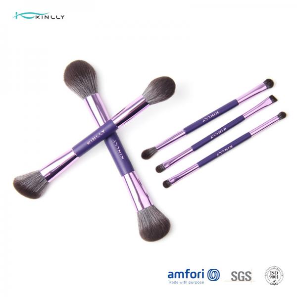 Quality 5pcs OEM Double Side Poly Bag Makeup Brush Gift Set for sale