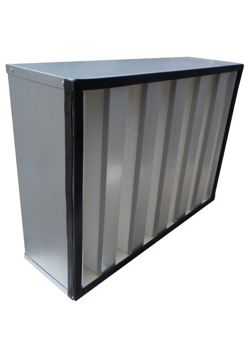 China High Efficiency V Bank Combined HEPA Air Filter With Large Air Volume for sale