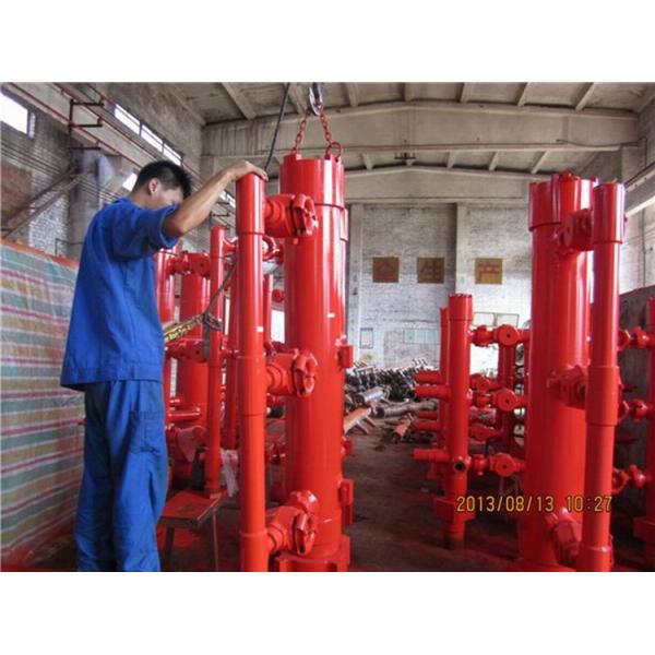 Quality Double / Single Plug Oilfield Cementing Tools Head AISI 4145H Alloy Steel for sale
