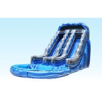 China 18Ft Summer Splash Kids Inflatable Water Slides 0.55-0.9mm PVC Tarpaulin For Park Centre factory