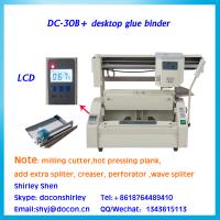 China DC-30B+ desktop multi-functional glue book binding machine for sale