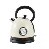 China ROHS Stainless Steel Electric Kettle 1.8L Retro Thermometer Kettle factory