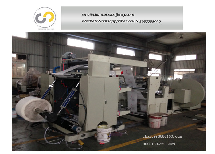 China 300pcs/minute fast food paper bag making machine with two colors printing online factory