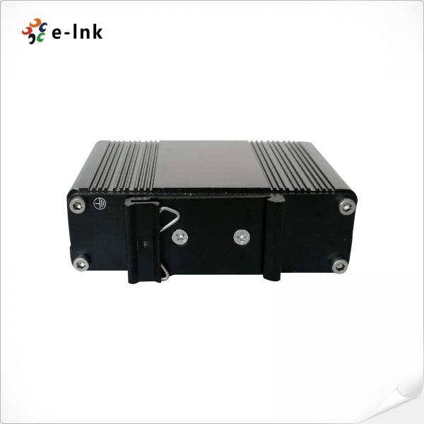 Quality Mini Industrial 1-Port 100/1000X SFP to 2-Port 10/100/1000T 30W PoE+ Media Converter for sale