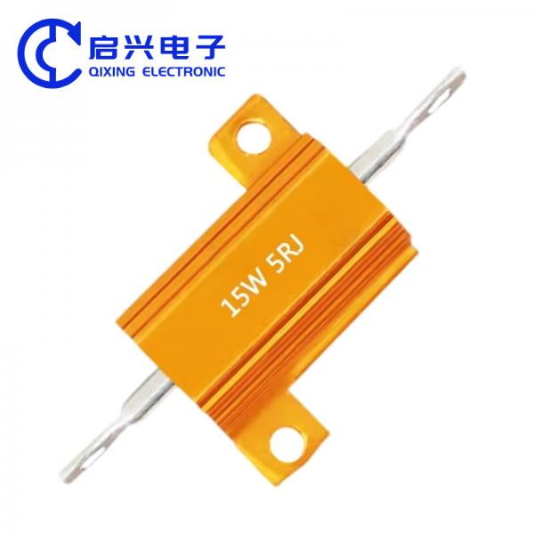 Quality RX24 15W 5rj Wirewound Resistor Power Brake Load Aluminum Shell Resistor for sale