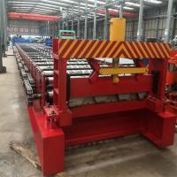 China GI Steel Deck Roll Forming Machine For Steel Construction Material factory