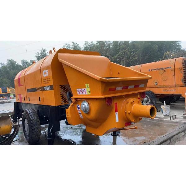 Quality Reconditioned Used Concrete Trailer Pump HBT6016C-5D 6860 Kg Weight for sale