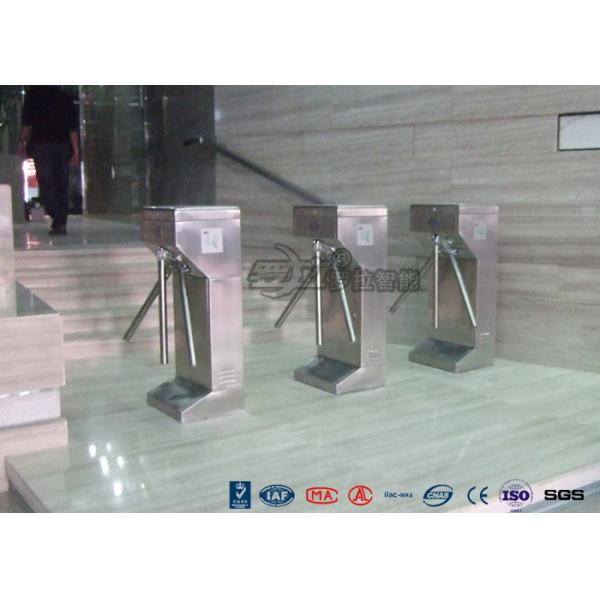 Quality Vertical Tripod Access Control Turnstiles Semi - Auto Compact For Outdoor for sale
