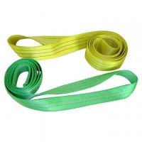 China Yellow Safe Lifting Polyester Webbing Sling , Double Plies factory
