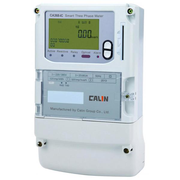Quality IC Card Polyphase Prepaid Electricity Meters With Iec Standard Load Profile for sale