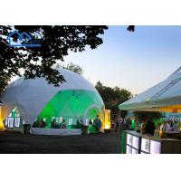 China 4 Season Steel Commercial Dome Tent Half Sphere Tent For Event Half Dome Beach Tent factory