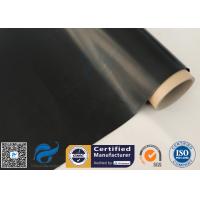 China Black Coated Fiberglass Fabric Food Grade PTFE Coating Glass Fiber Cloth factory