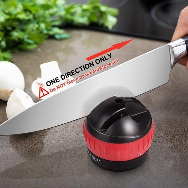 Quality Christmas Gift Manual Knife Sharpener With Suction Pad , LFGB and FDA Approved for sale