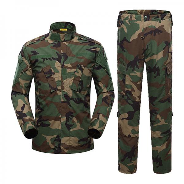 Quality ACU Woodland Army Combat Military Camouflage Uniform High Density Ripstop Fabric for sale