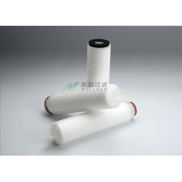 Quality 100% Integrity Test PTFE Membrane Filter Cartridge 0.22um Absolute Rating for sale