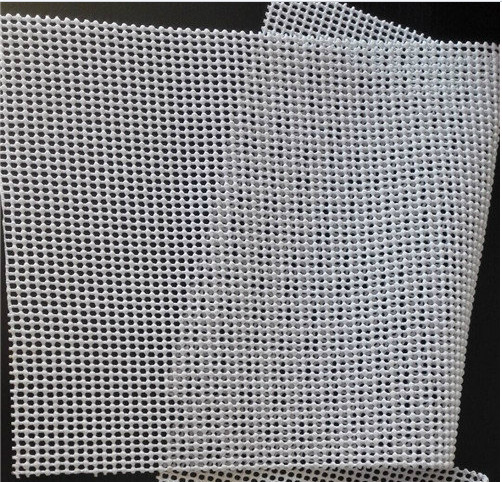Quality 570g Tapestry Knitting Mat Odorless Pvc Non Slip Mat Beige Color 1.65mx50m Per Roll for sale