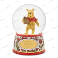 China Polyresin 100mm Winnie The Pooh Disney Cute Character Movie Snow Globes for sale